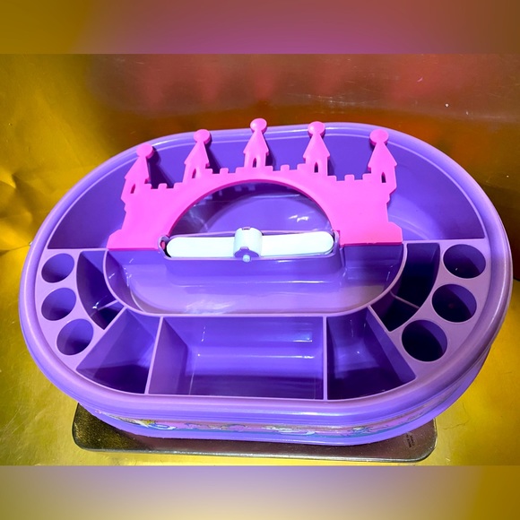 LITTLE PRINCESS VTG 90’s ACCESSORY ORGANIZER HAIR & JEWELRY CASE BY COSMEPAK - Picture 6 of 11